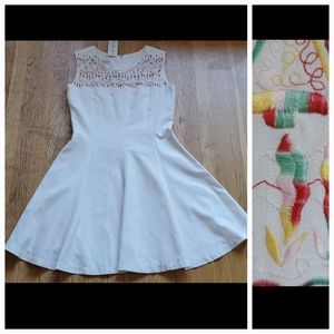 NWT Moiselle embroidered fit and flare dress 8